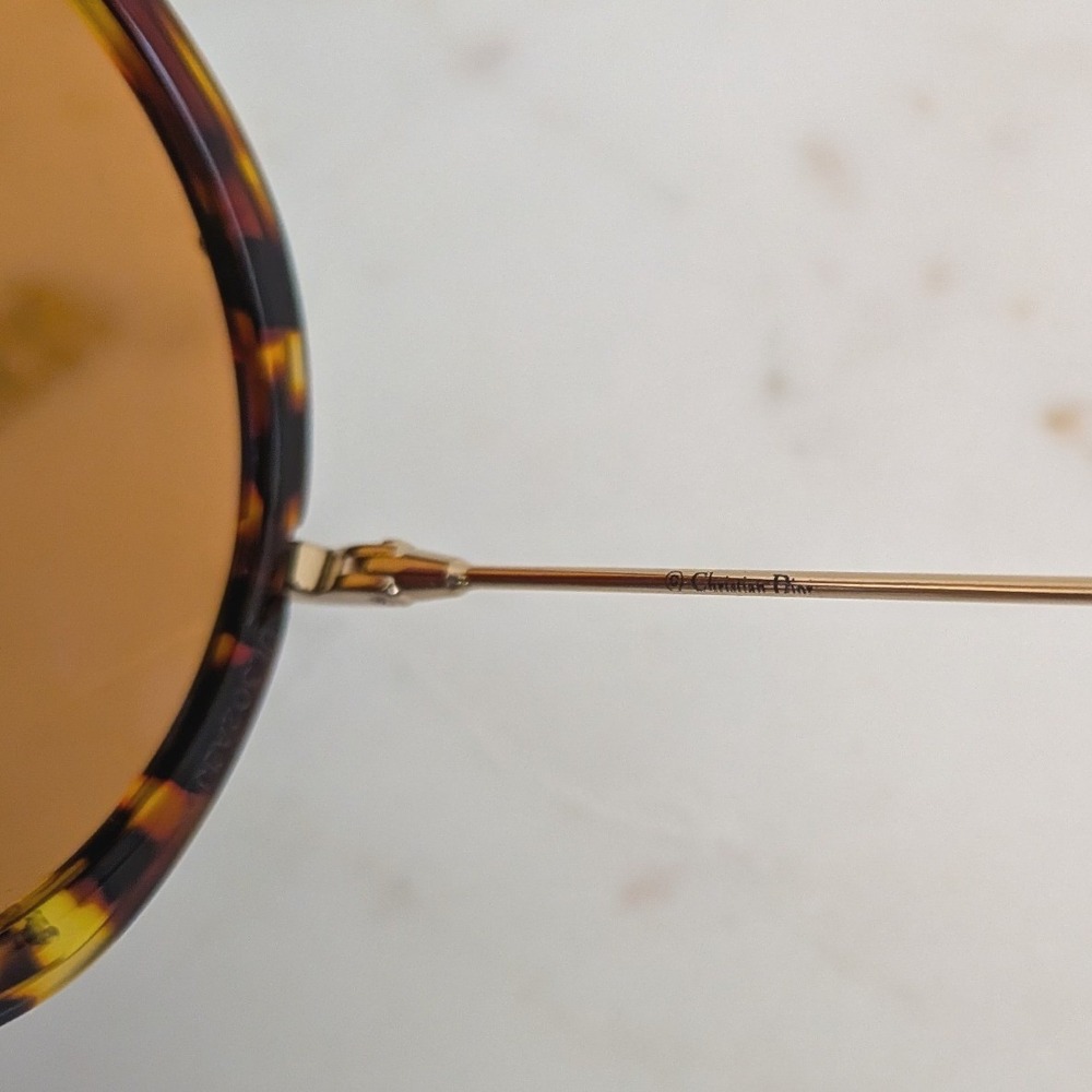 Christian Dior Hypnotic 1 Round Tortoise Shell Sunglasses Brown Lenses Y67JW - Picture 9 of 15